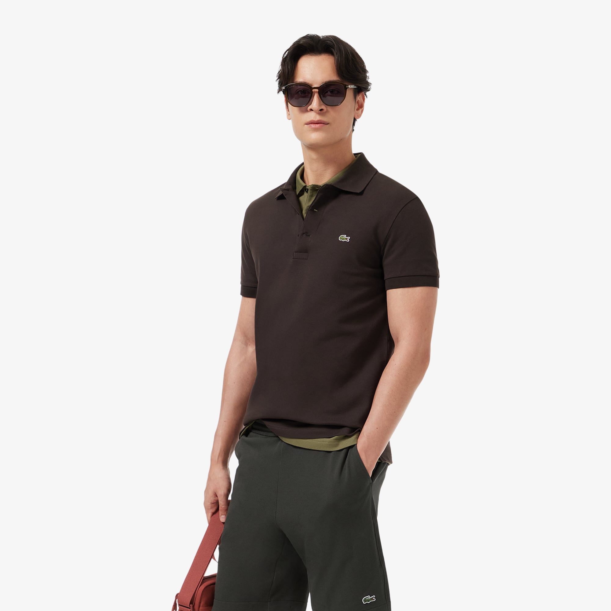 Áo Polo Lacoste Nam Piqué Ôm Dáng Co Dãn