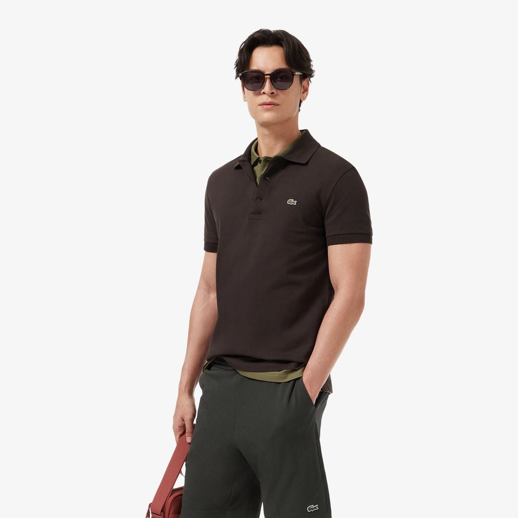 Áo Polo Lacoste Nam Piqué Ôm Dáng Co Dãn