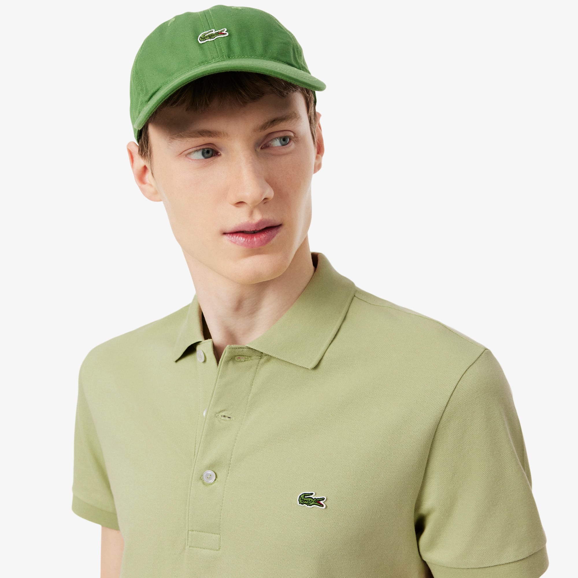 Áo Polo Lacoste Nam Piqué Ôm Dáng Co Dãn