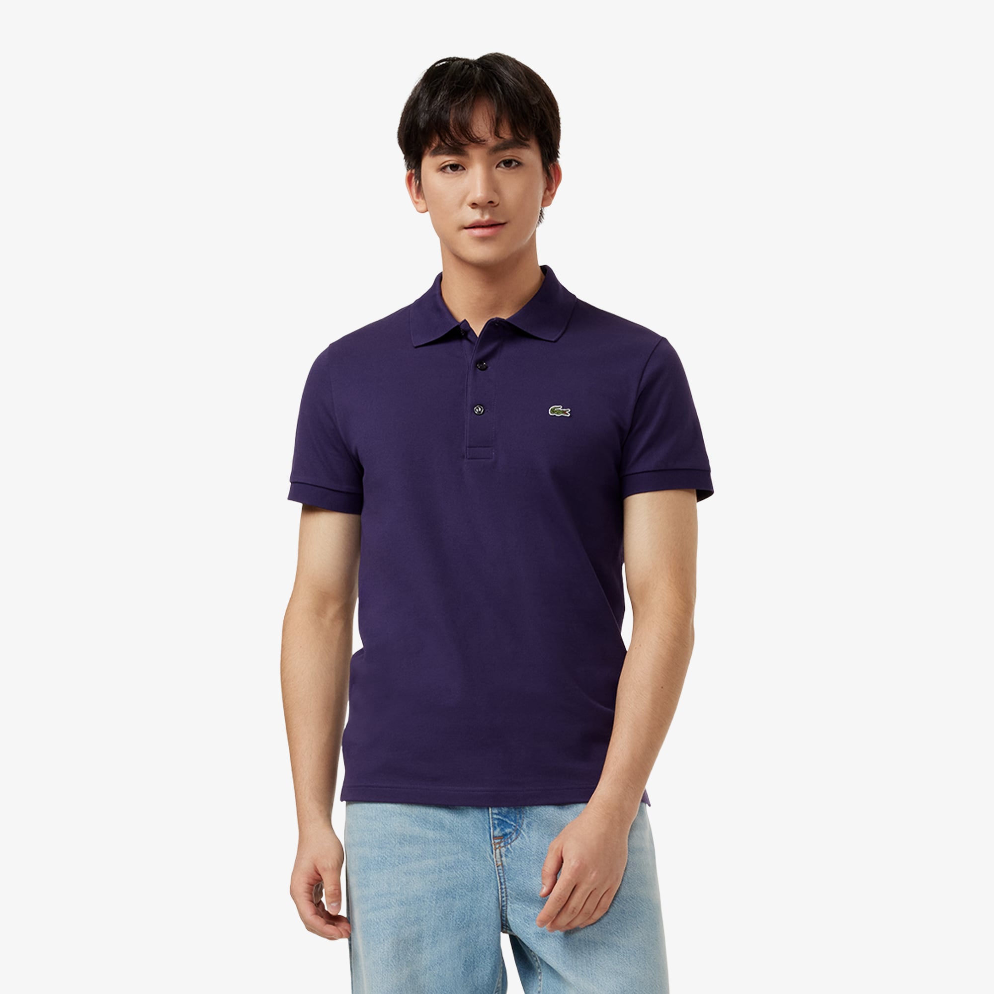 Áo Polo Lacoste Nam Piqué Ôm Dáng Co Dãn