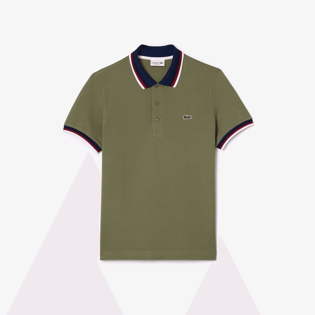 Áo Polo Lacoste Nam Piqué Dáng Suông Co Giãn