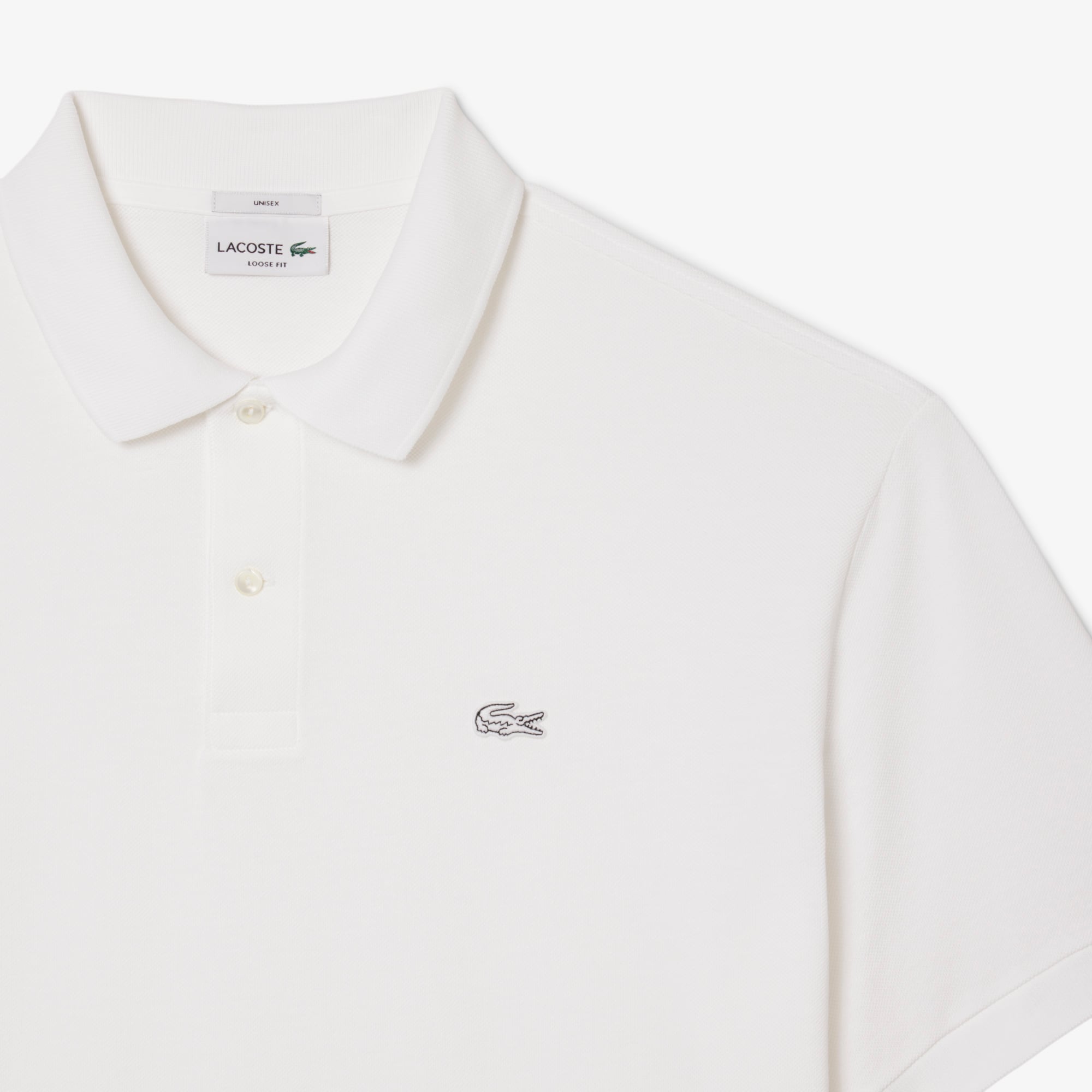 Áo Polo Lacoste Nam Piqué Dáng Rộng Dày Dặn