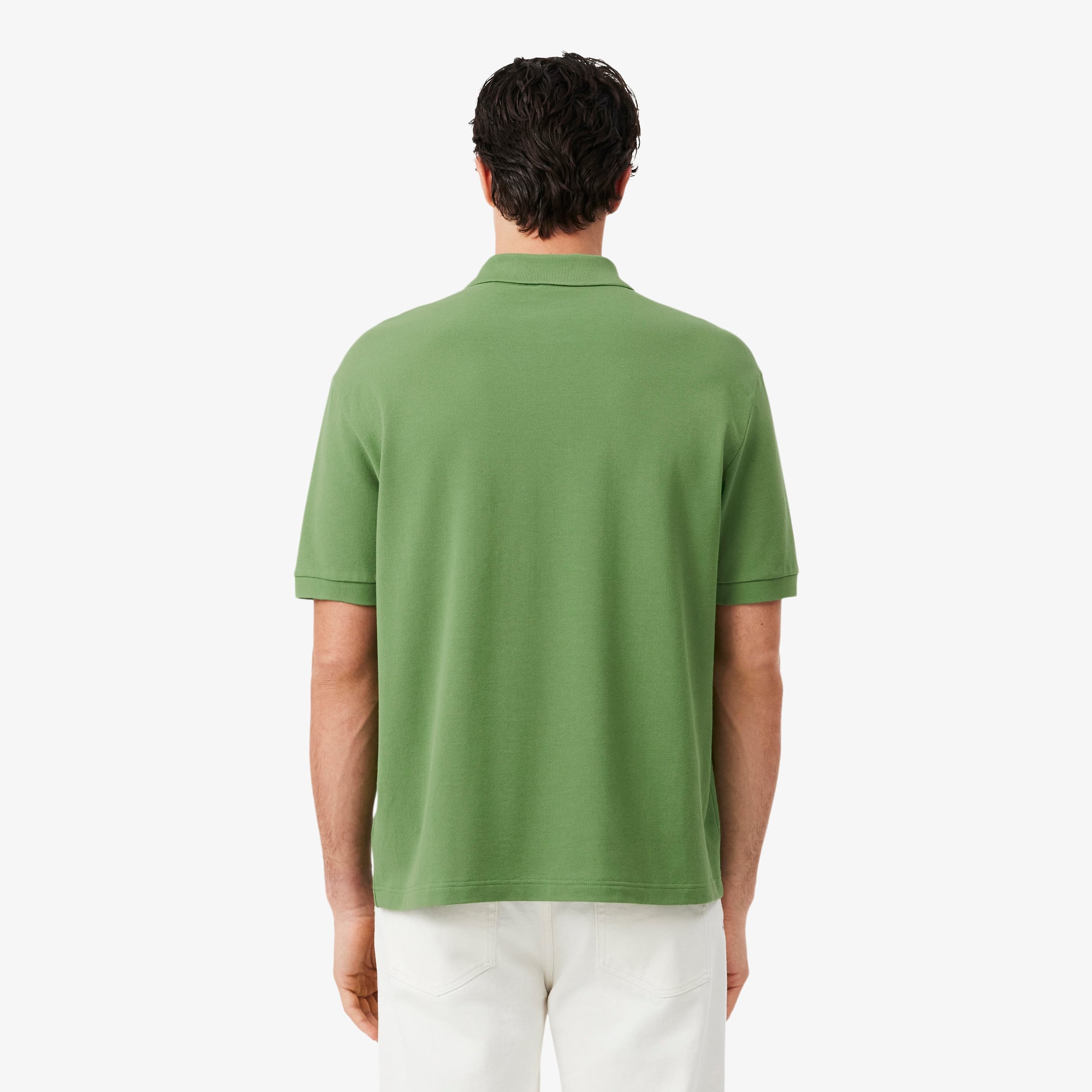 Áo Polo Lacoste Nam Piqué Dáng Rộng Dày Dặn