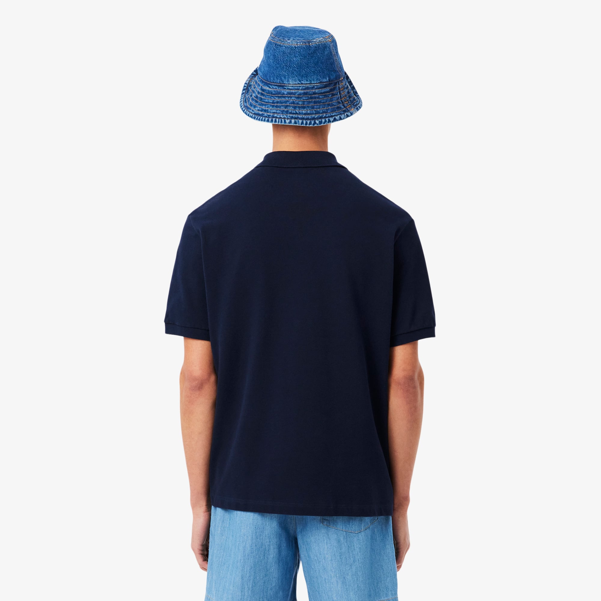 Áo Polo Lacoste Nam Piqué Dáng Rộng Dày Dặn