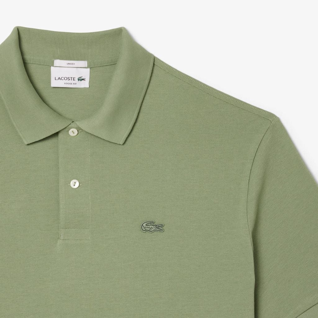 Áo Polo Lacoste Nam Piqué Dáng Rộng Dày Dặn