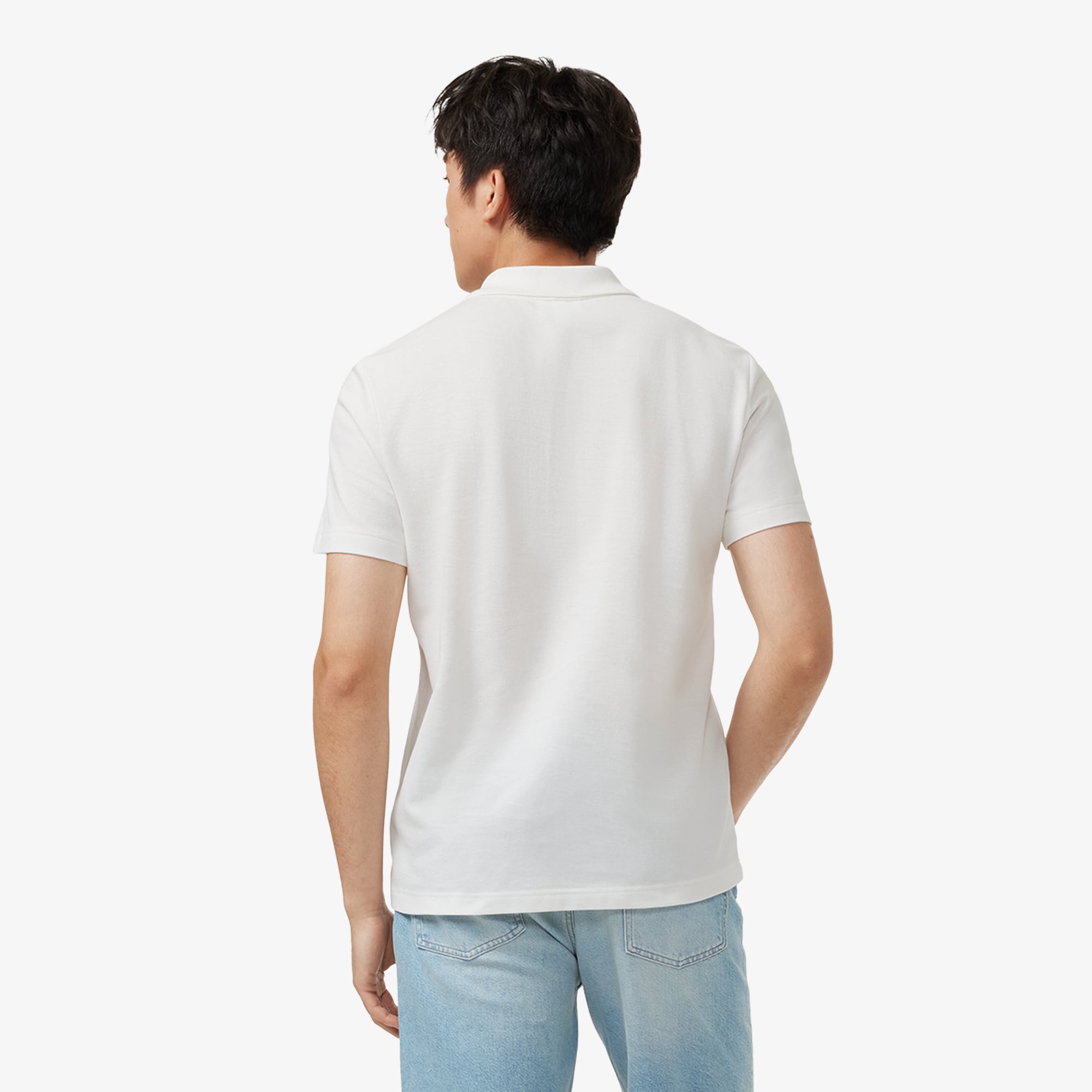 Áo Polo Lacoste Nam Dáng Suông Petit Piqué Họa Tiết Colour-Block