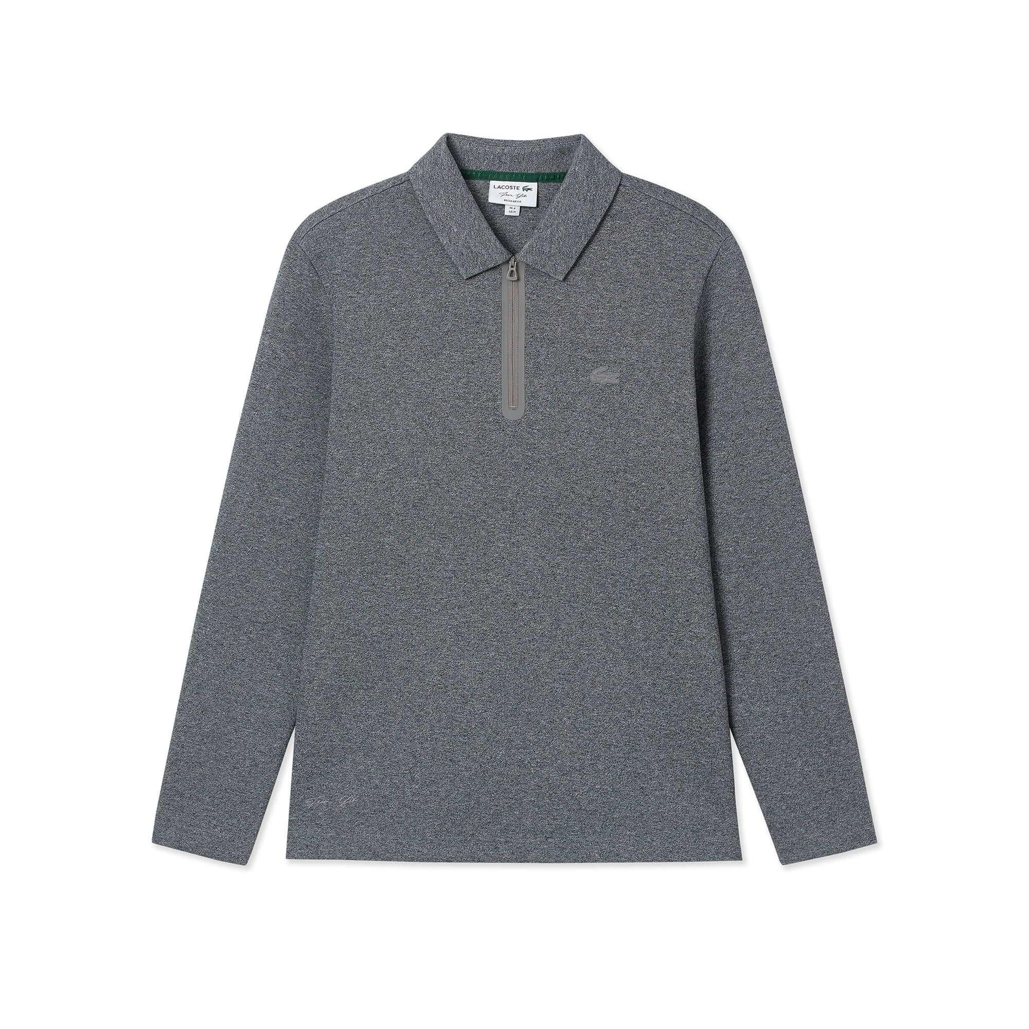 Áo Polo Tay Dài Lacoste Nam Cổ Khóa Kéo From Yibo