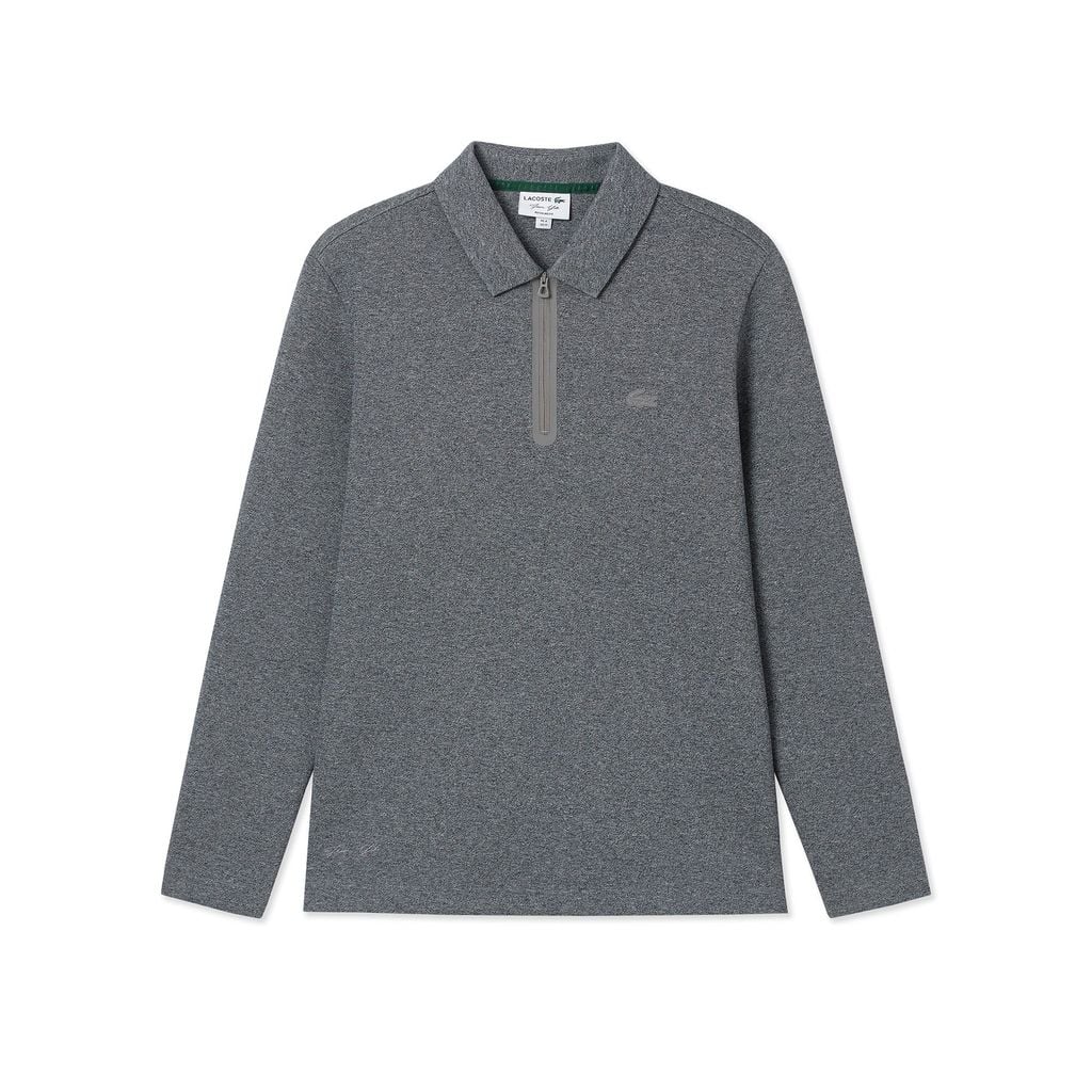 Áo Polo Tay Dài Lacoste Nam Cổ Khóa Kéo From Yibo