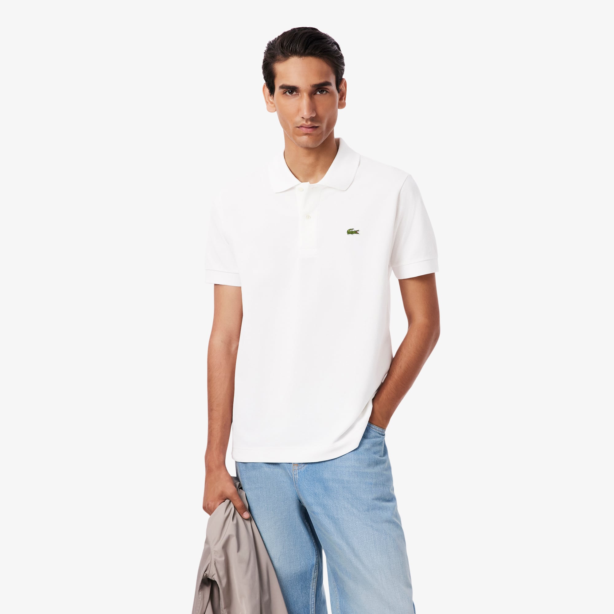 Áo Polo Lacoste Nam L.12.12 Dáng Cổ Điển Chất Liệu Piqué Dày