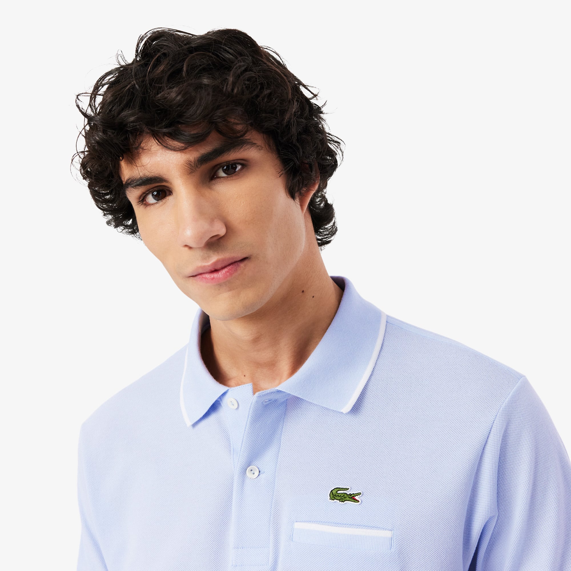 Áo Polo Lacoste Nam L.12.12 Dáng Cổ Điển Có Túi Nổi Bật