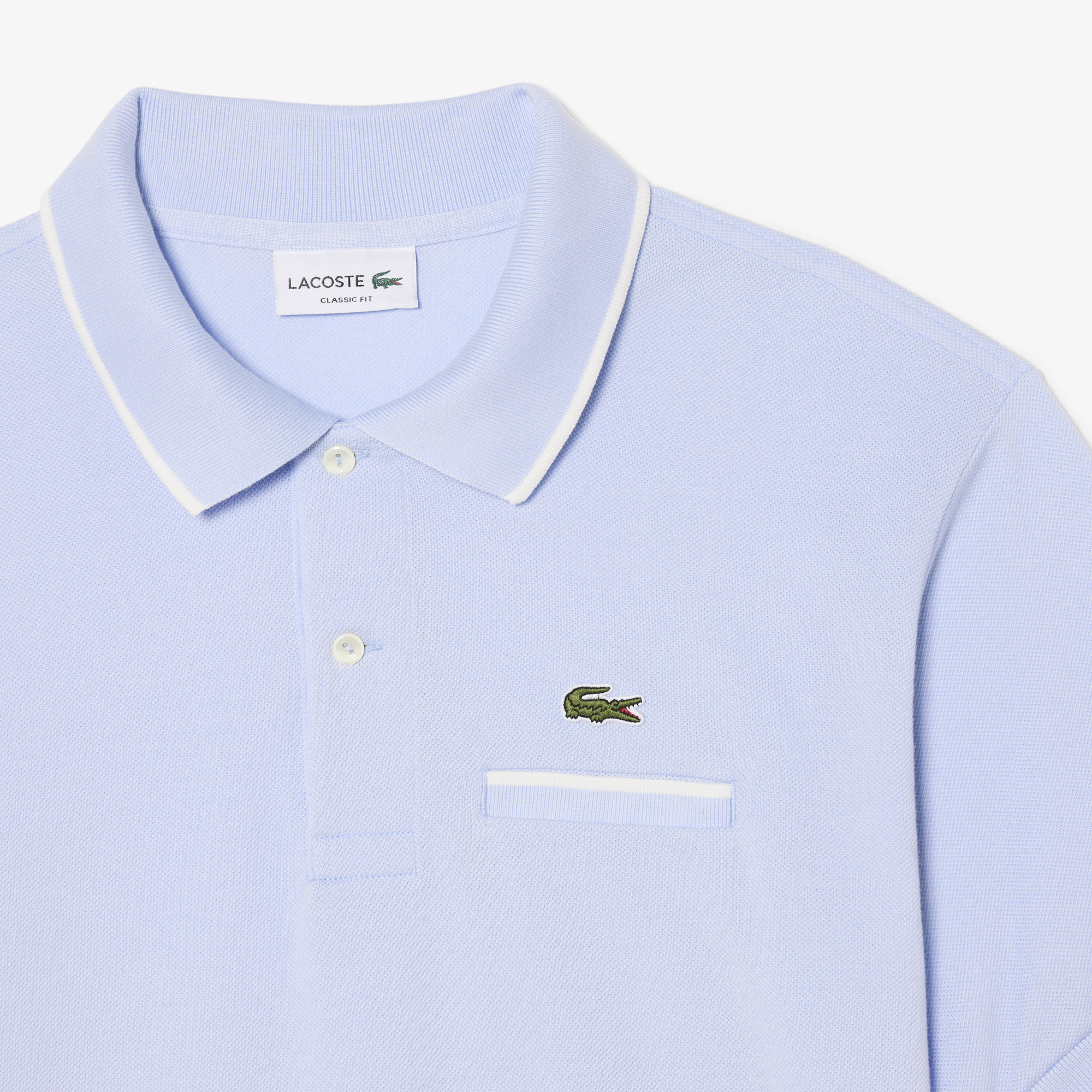 Áo Polo Lacoste Nam L.12.12 Dáng Cổ Điển Có Túi Nổi Bật