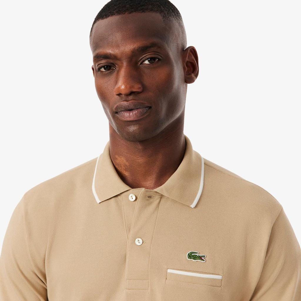 Áo Polo Lacoste Nam L.12.12 Dáng Cổ Điển Có Túi Nổi Bật