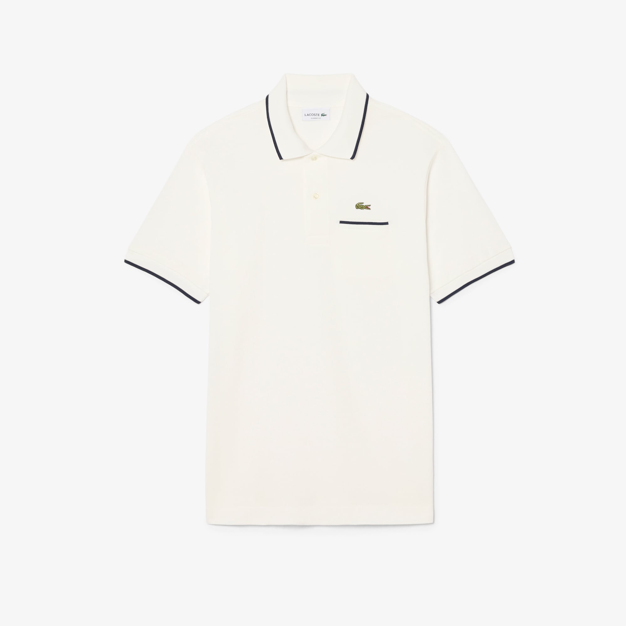 Áo Polo Lacoste Nam L.12.12 Dáng Cổ Điển Có Túi Nổi Bật
