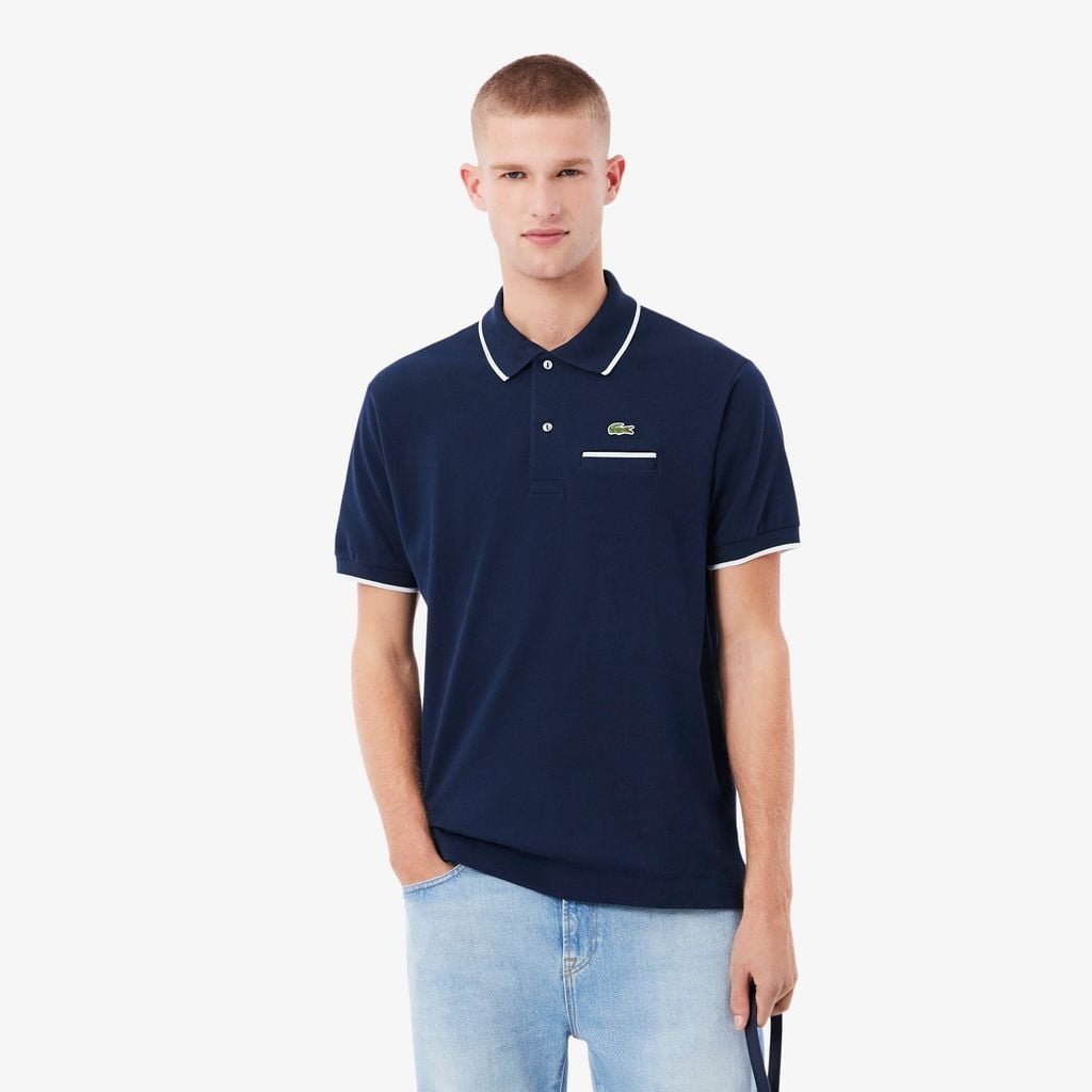 Áo Polo Lacoste Nam L.12.12 Dáng Cổ Điển Có Túi Nổi Bật