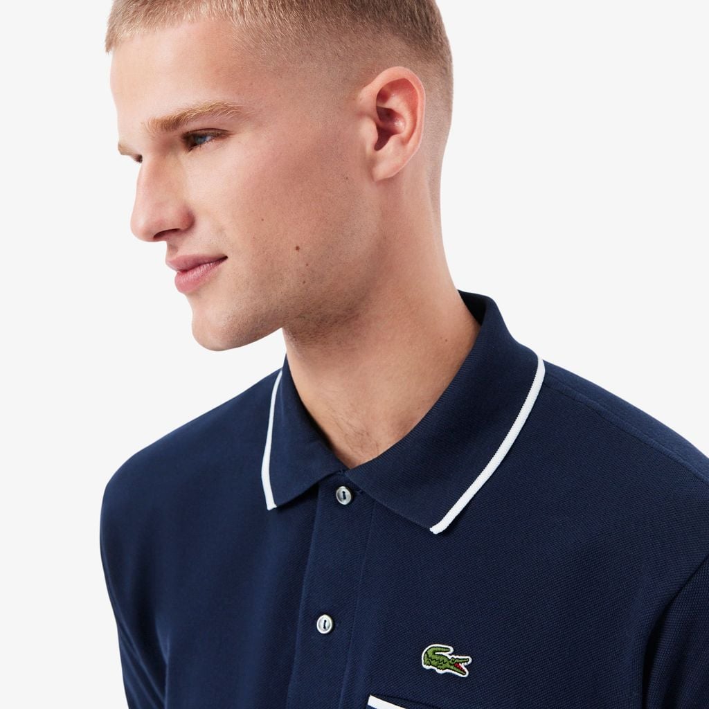 Áo Polo Lacoste Nam L.12.12 Dáng Cổ Điển Có Túi Nổi Bật