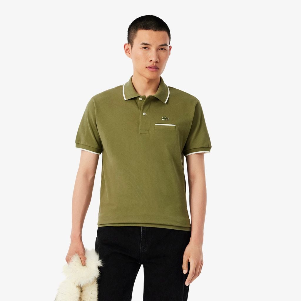 Áo Polo Lacoste Nam L.12.12 Dáng Cổ Điển Có Túi Nổi Bật