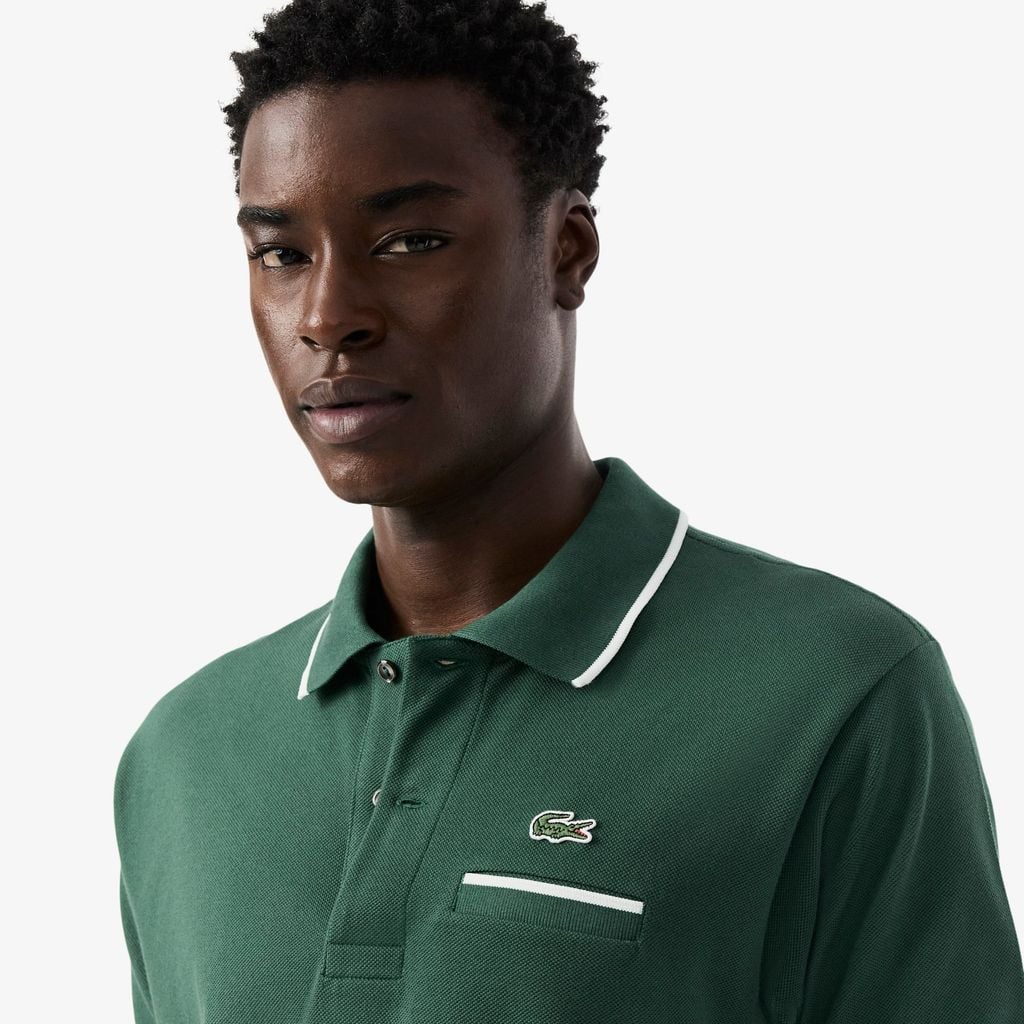 Áo Polo Lacoste Nam L.12.12 Dáng Cổ Điển Có Túi Nổi Bật