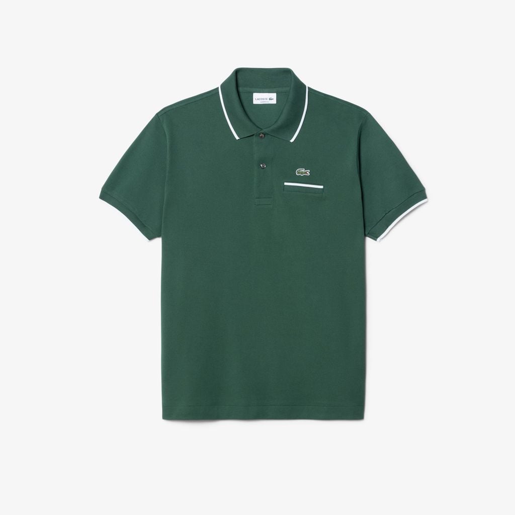 Áo Polo Lacoste Nam L.12.12 Dáng Cổ Điển Có Túi Nổi Bật