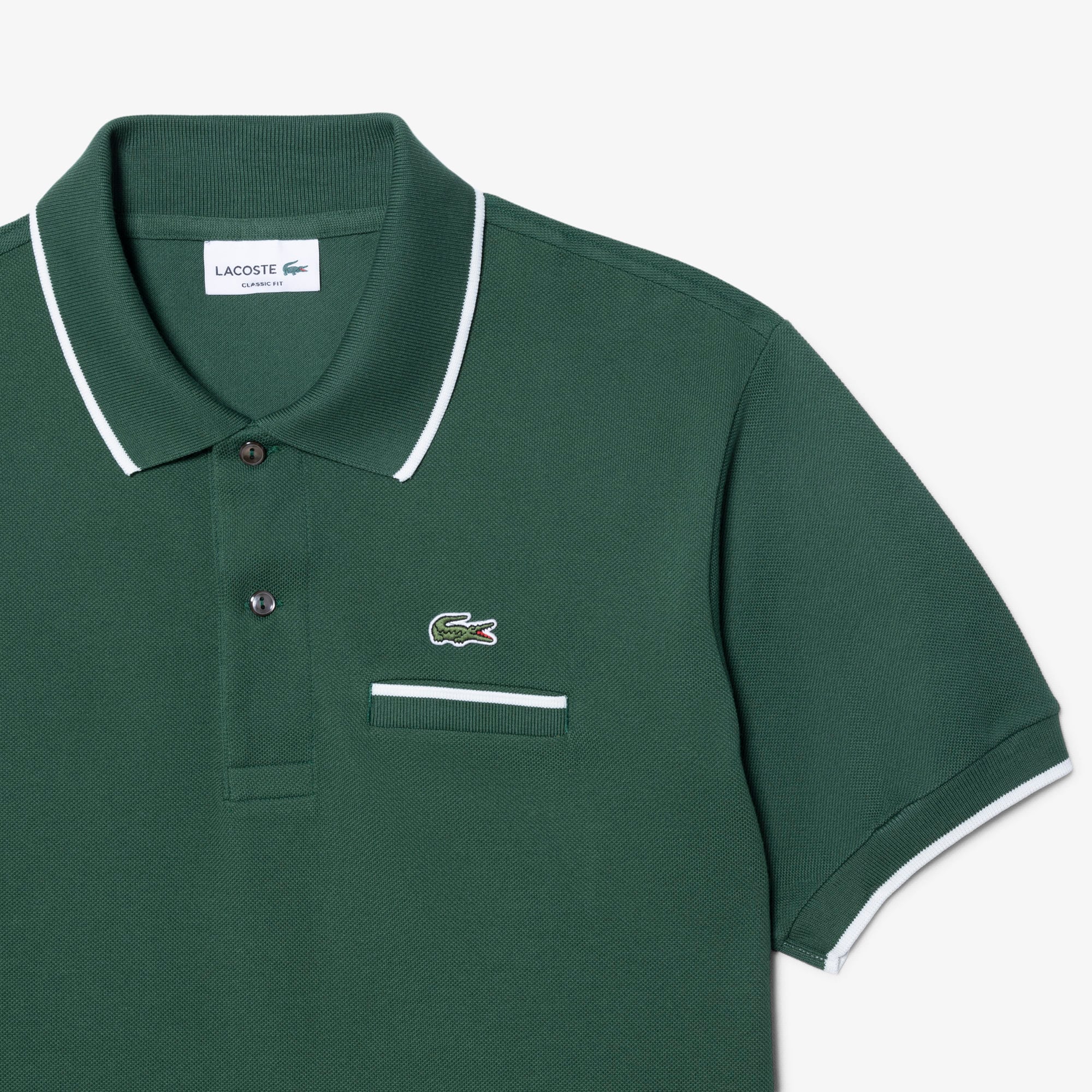 Áo Polo Lacoste Nam L.12.12 Dáng Cổ Điển Có Túi Nổi Bật