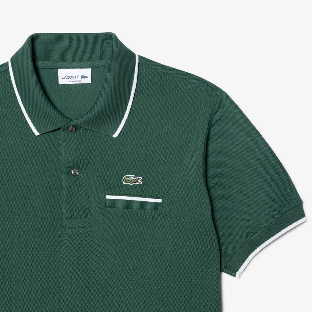 Áo Polo Lacoste Nam L.12.12 Dáng Cổ Điển Có Túi Nổi Bật