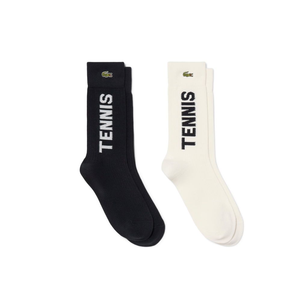 Bộ 2 Đôi Tất Lacoste Unisex Bo Gân