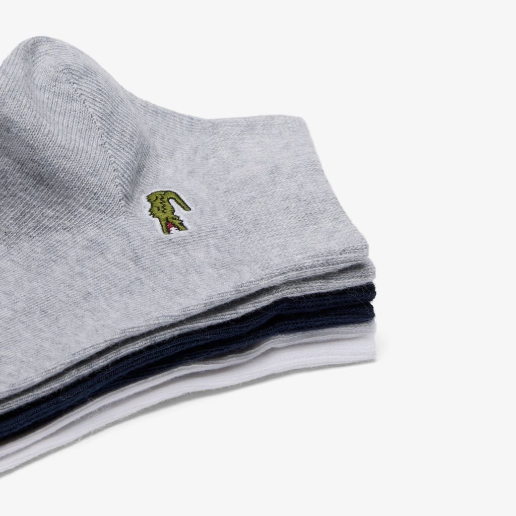 Bộ 3 Đôi Tất Lacoste Unisex Cổ Thấp