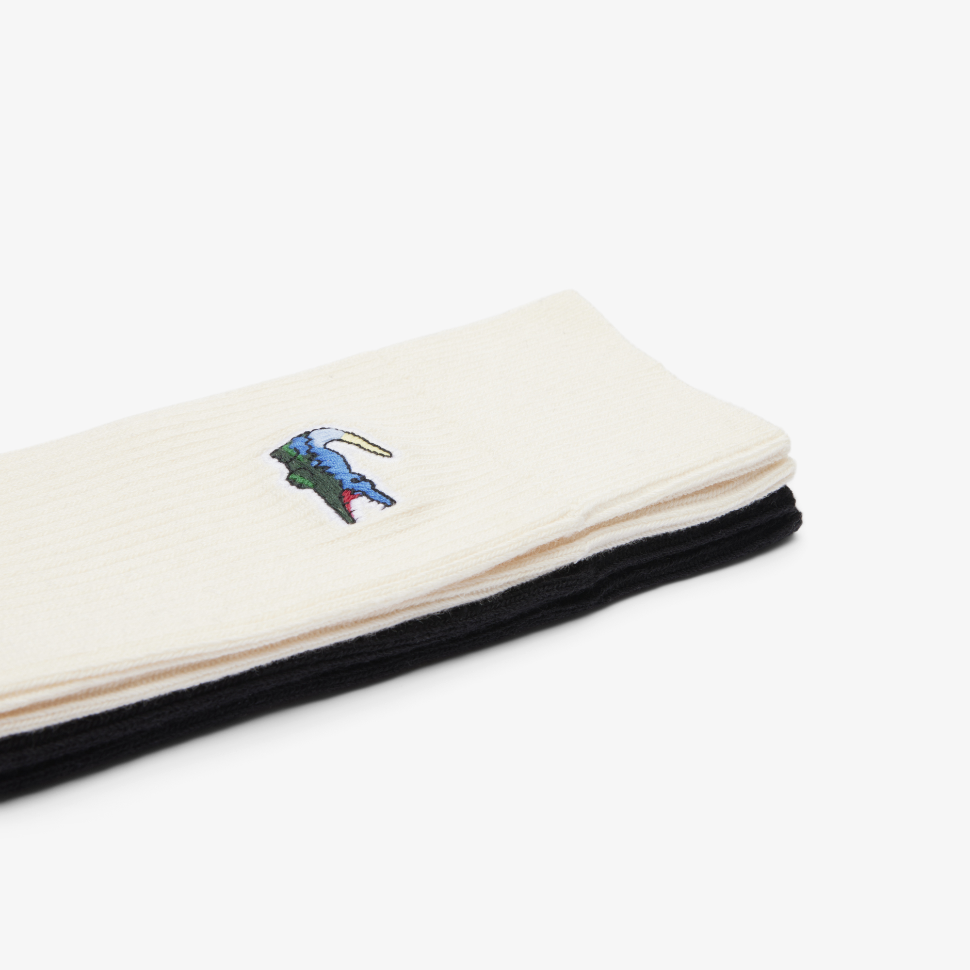 Bộ 2 Đôi Tất Lacoste Unisex Chất Liệu Cotton