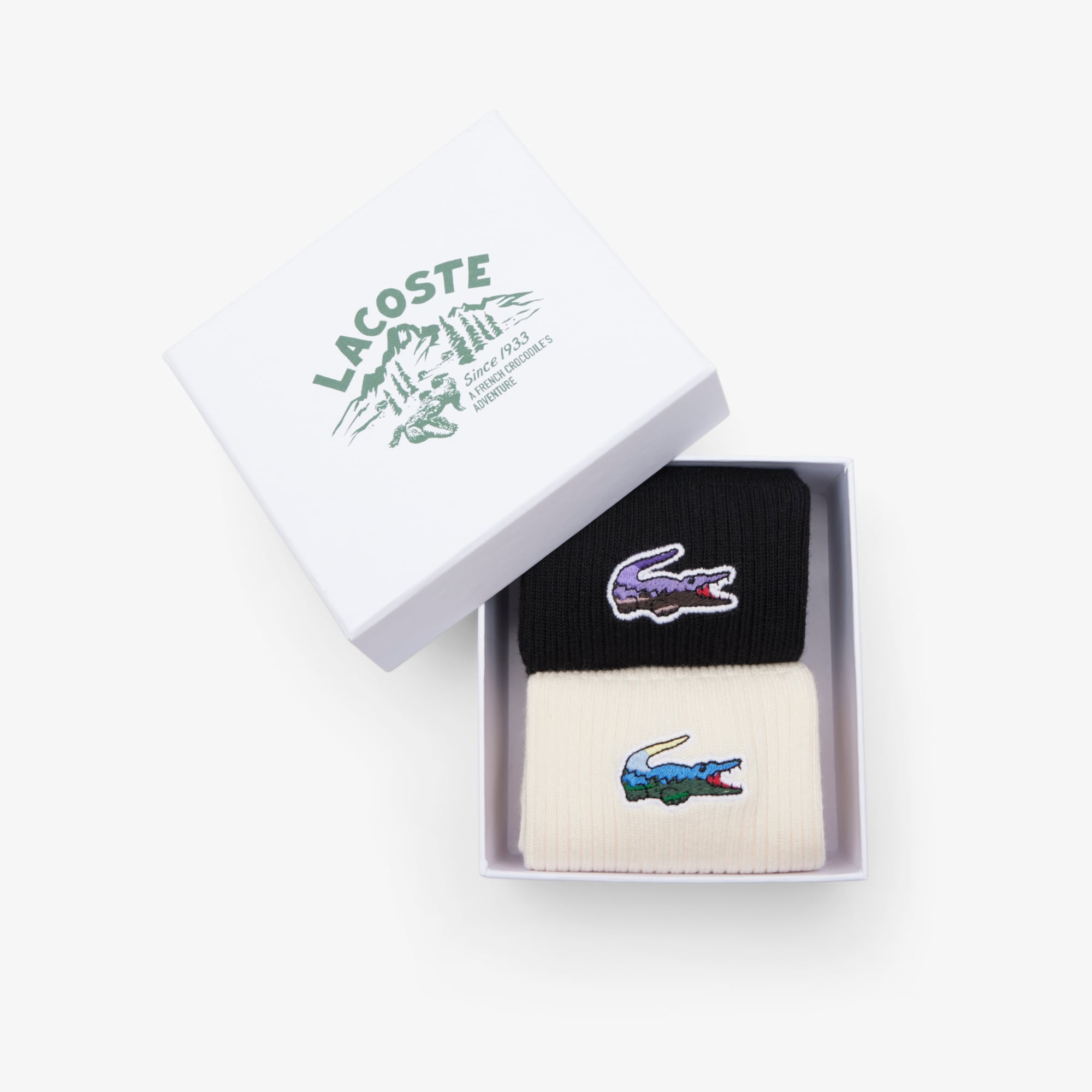 Bộ 2 Đôi Tất Lacoste Unisex Chất Liệu Cotton