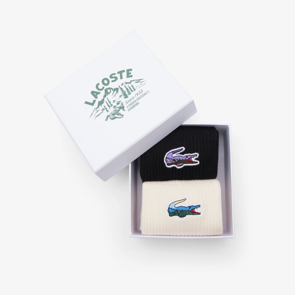 Bộ 2 Đôi Tất Lacoste Unisex Chất Liệu Cotton
