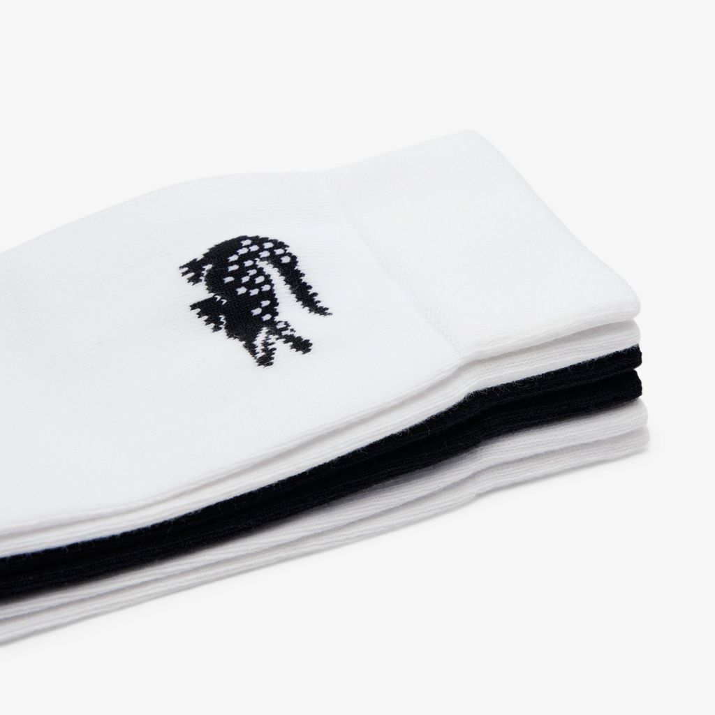 Bộ 3 Đôi Tất Lacoste Unisex Chất Liệu Cotton