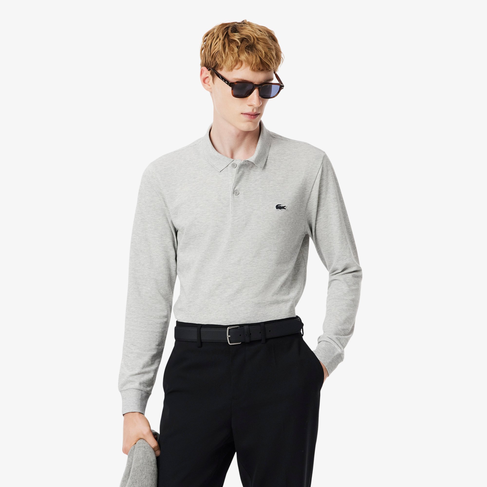 Dây Lưng Lacoste Nam Chất Liệu Da Grain