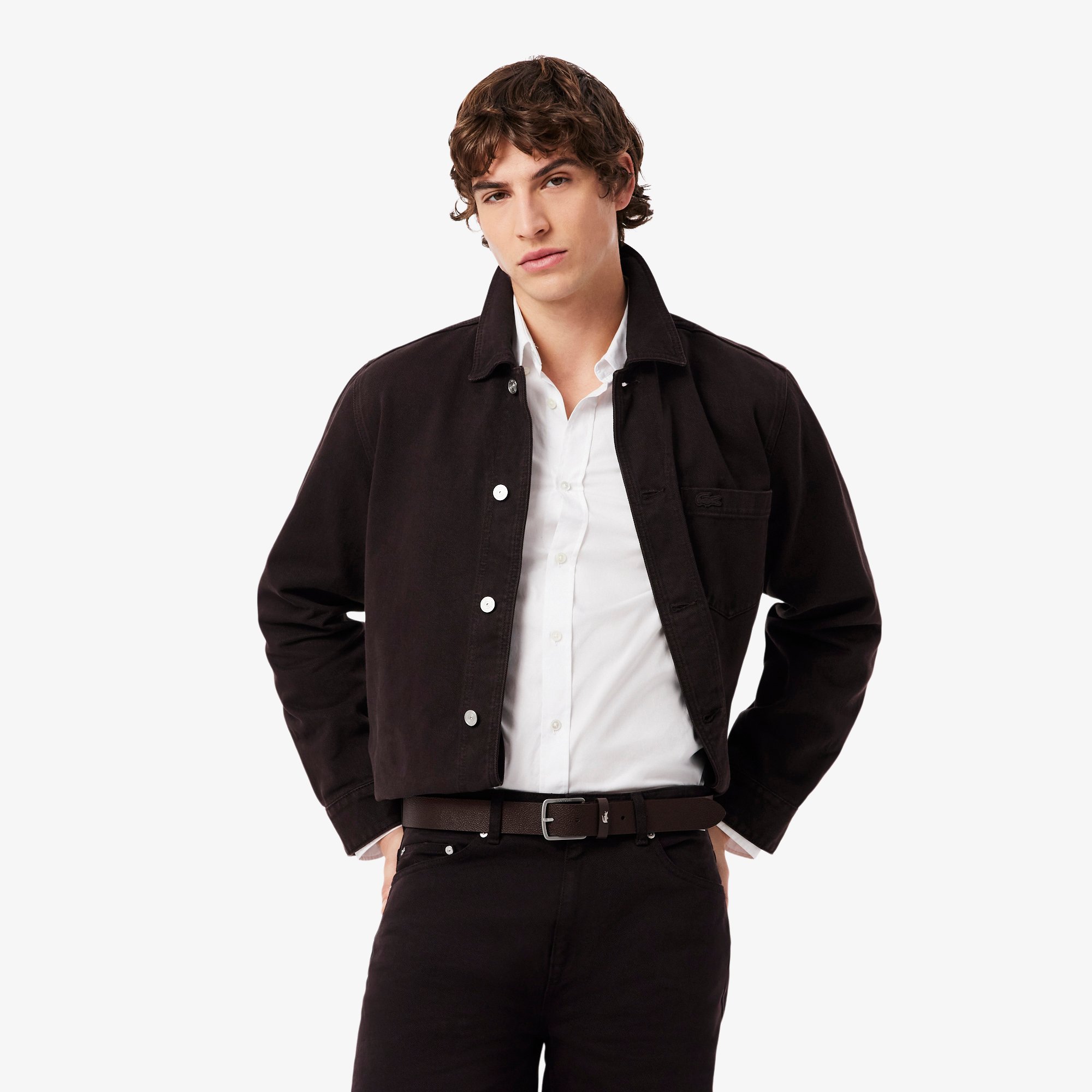 Dây Lưng Lacoste Nam Chất Liệu Da Grain