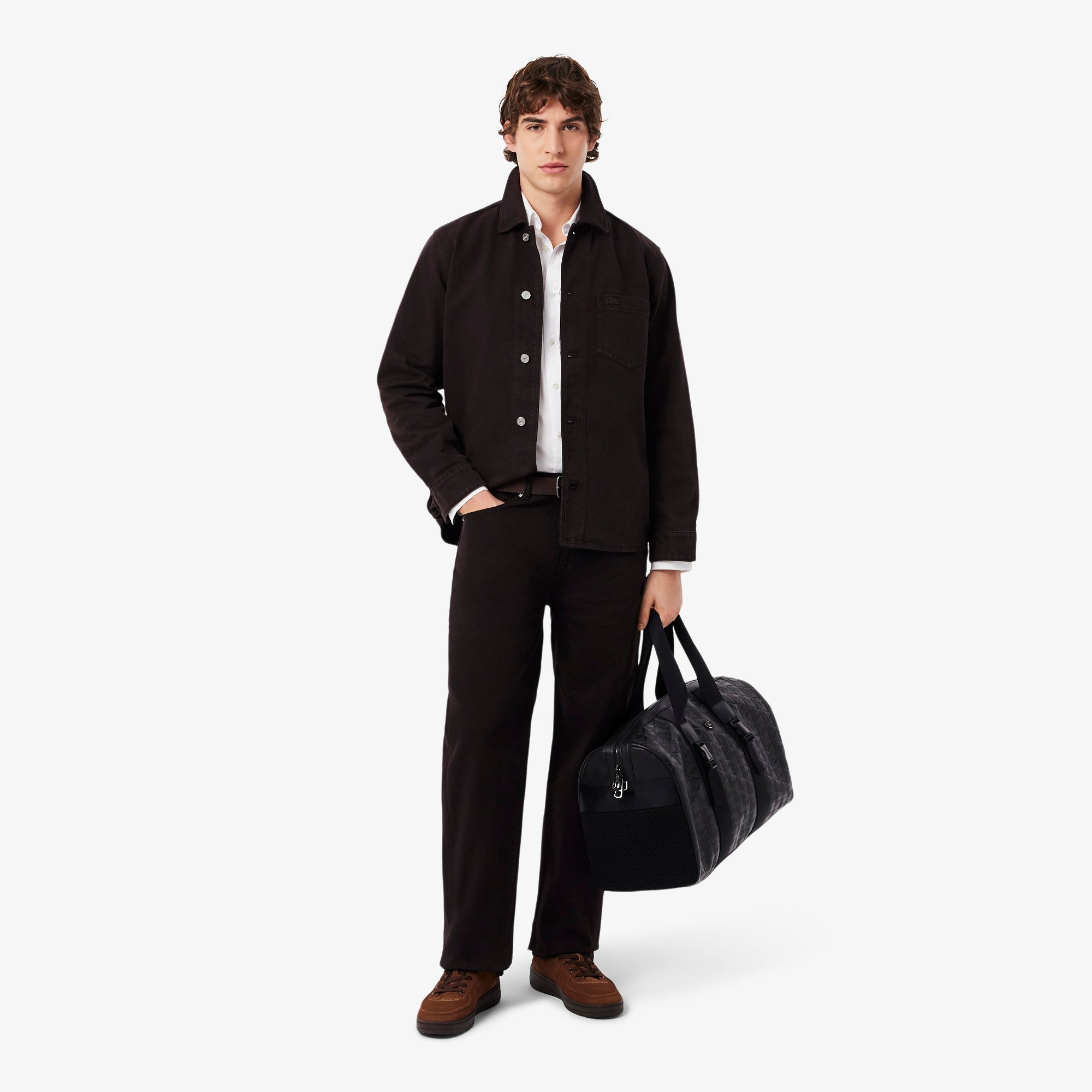 Dây Lưng Lacoste Nam Chất Liệu Da Grain