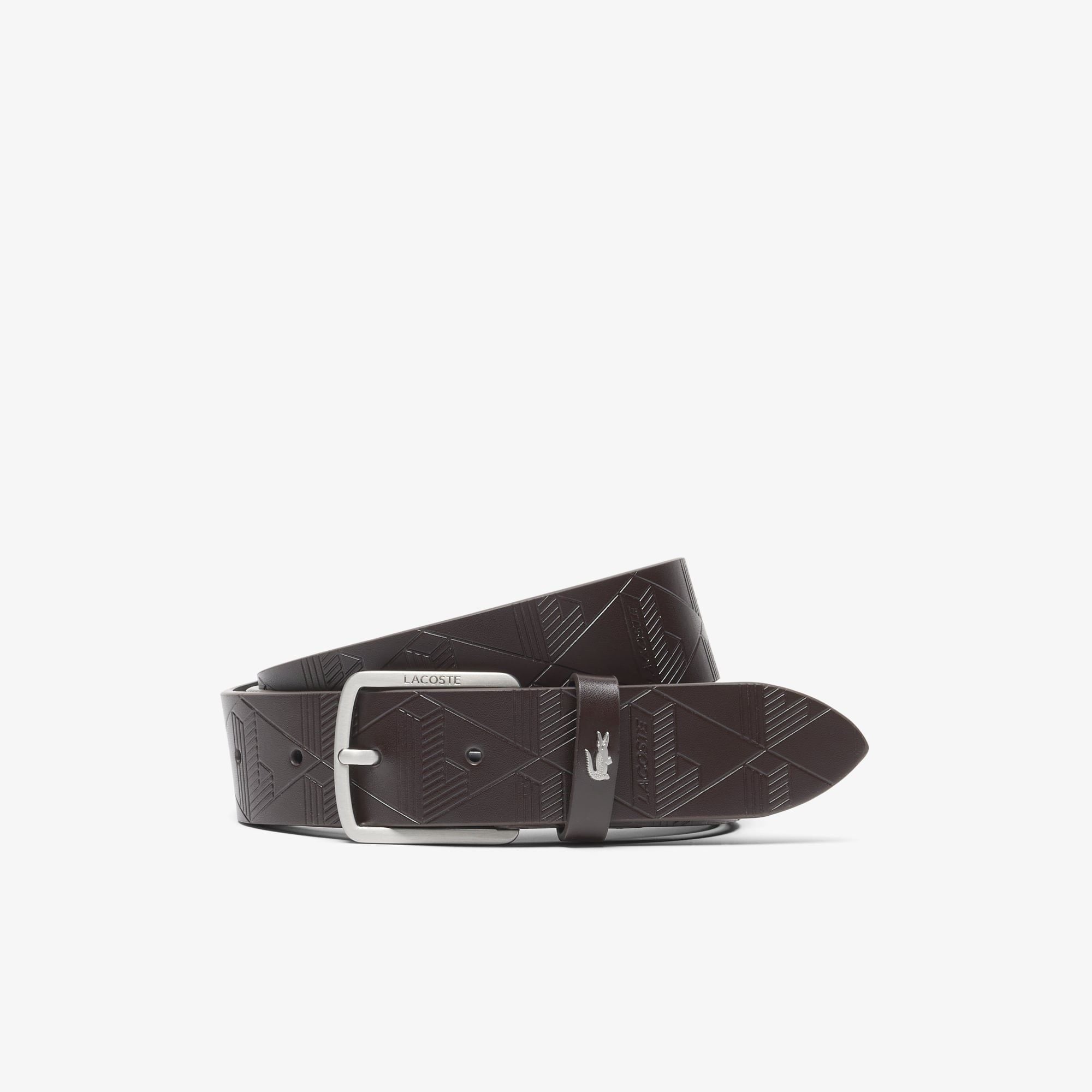 Dây Lưng Lacoste Nam Họa Tiết Monogram Chất Liệu Da