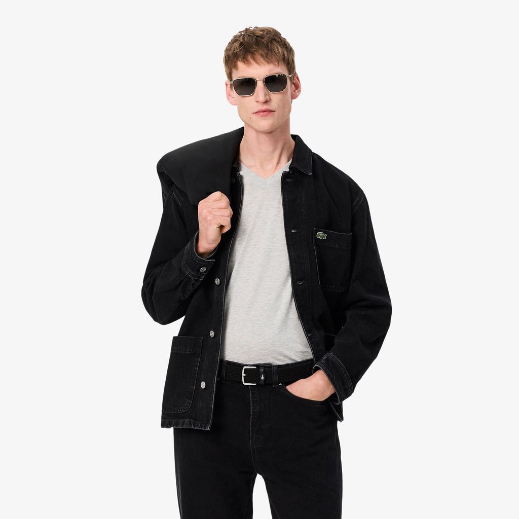 Dây Lưng Lacoste Nam Chất Liệu Canvas Co Giãn