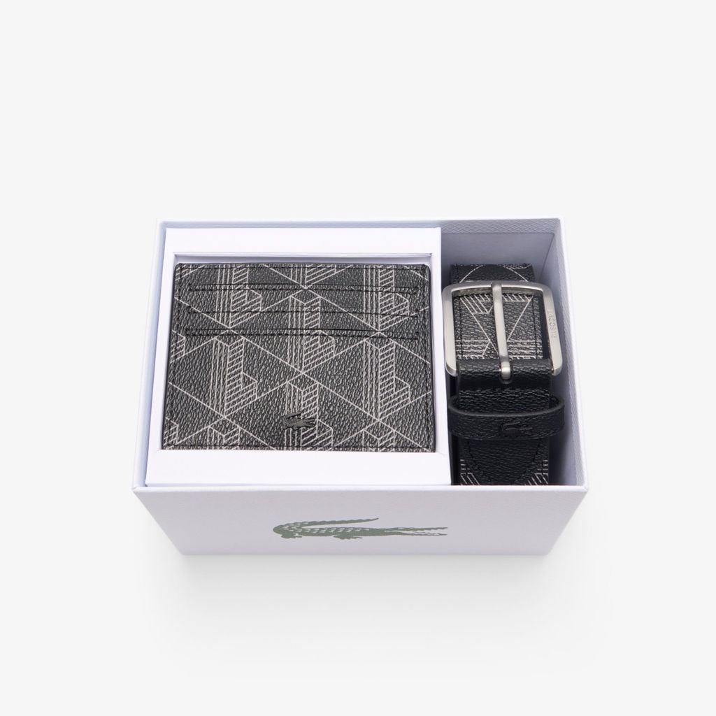 Bộ Quà Tặng Dây Lưng Và Ví Đựng Thẻ Lacoste Nam The Blend