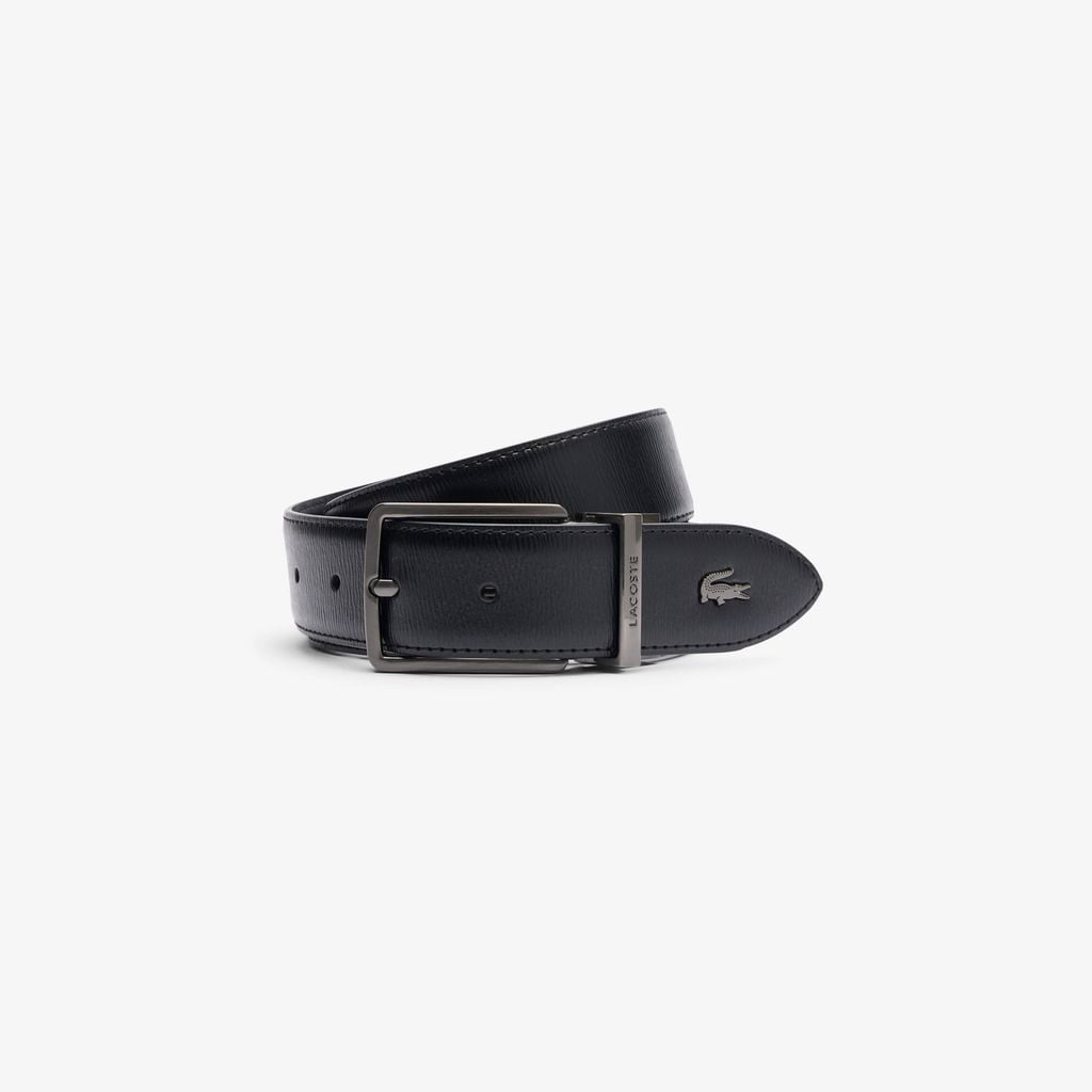 Dây Lưng Lacoste Nam Chất Liệu Da Grain Hai Mặt