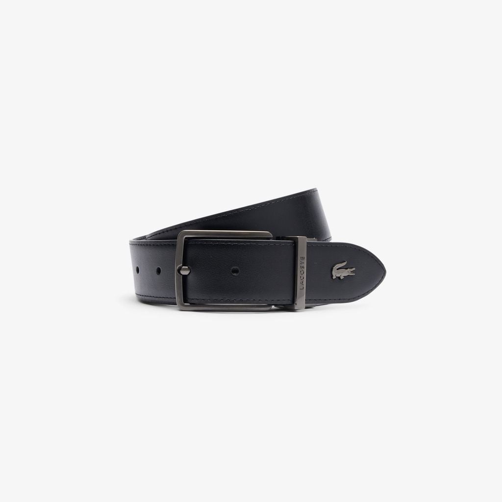 Dây Lưng Lacoste Nam Chất Liệu Da Grain Hai Mặt
