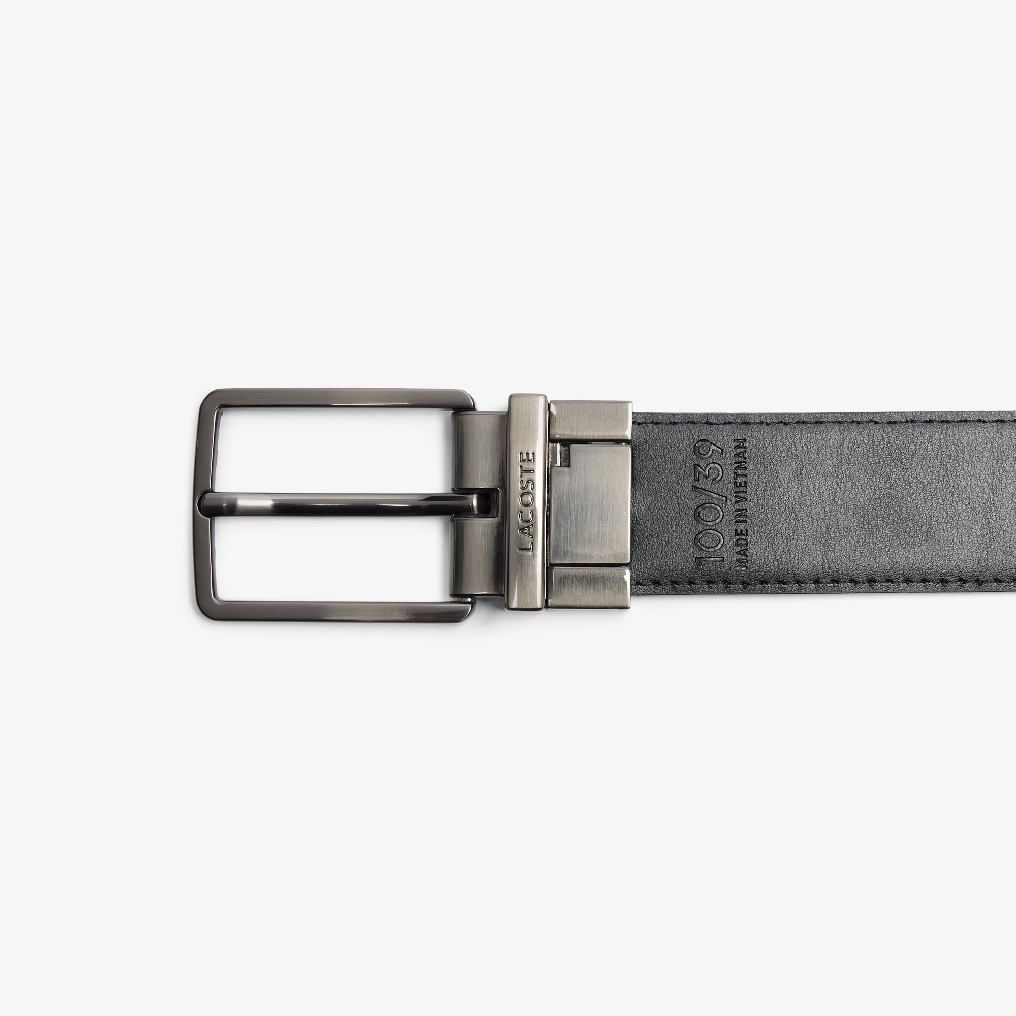 Dây Lưng Lacoste Nam Chất Liệu Da Grain Hai Mặt