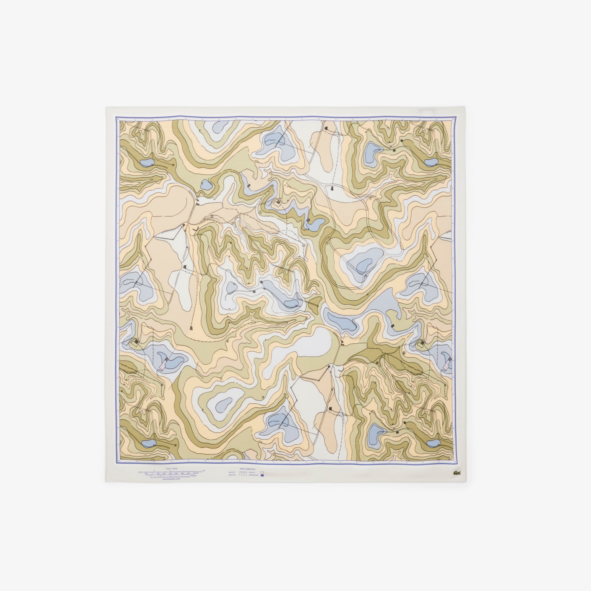 Khăn Lacoste Nữ Chantaco In Họa Tiết