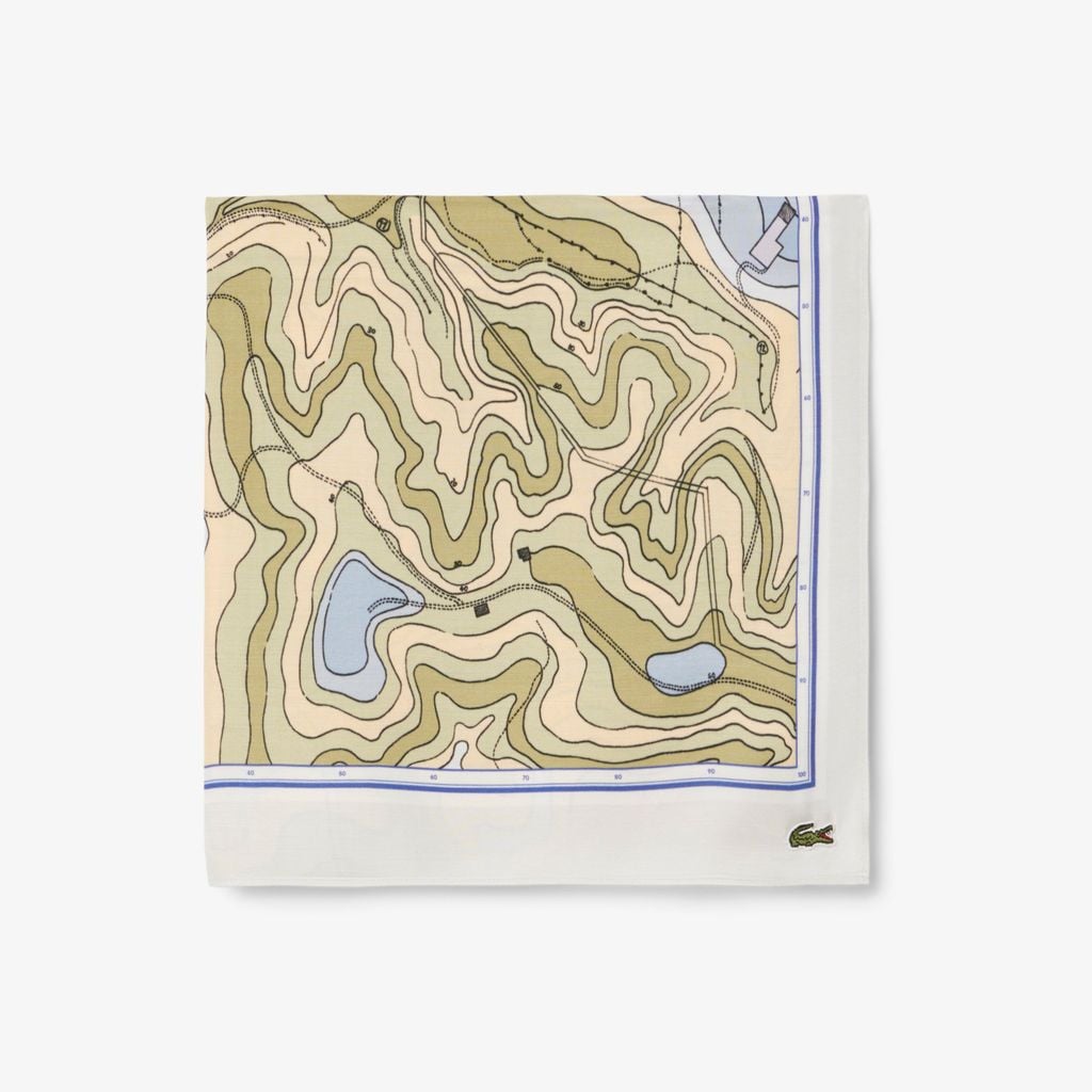 Khăn Lacoste Nữ Chantaco In Họa Tiết
