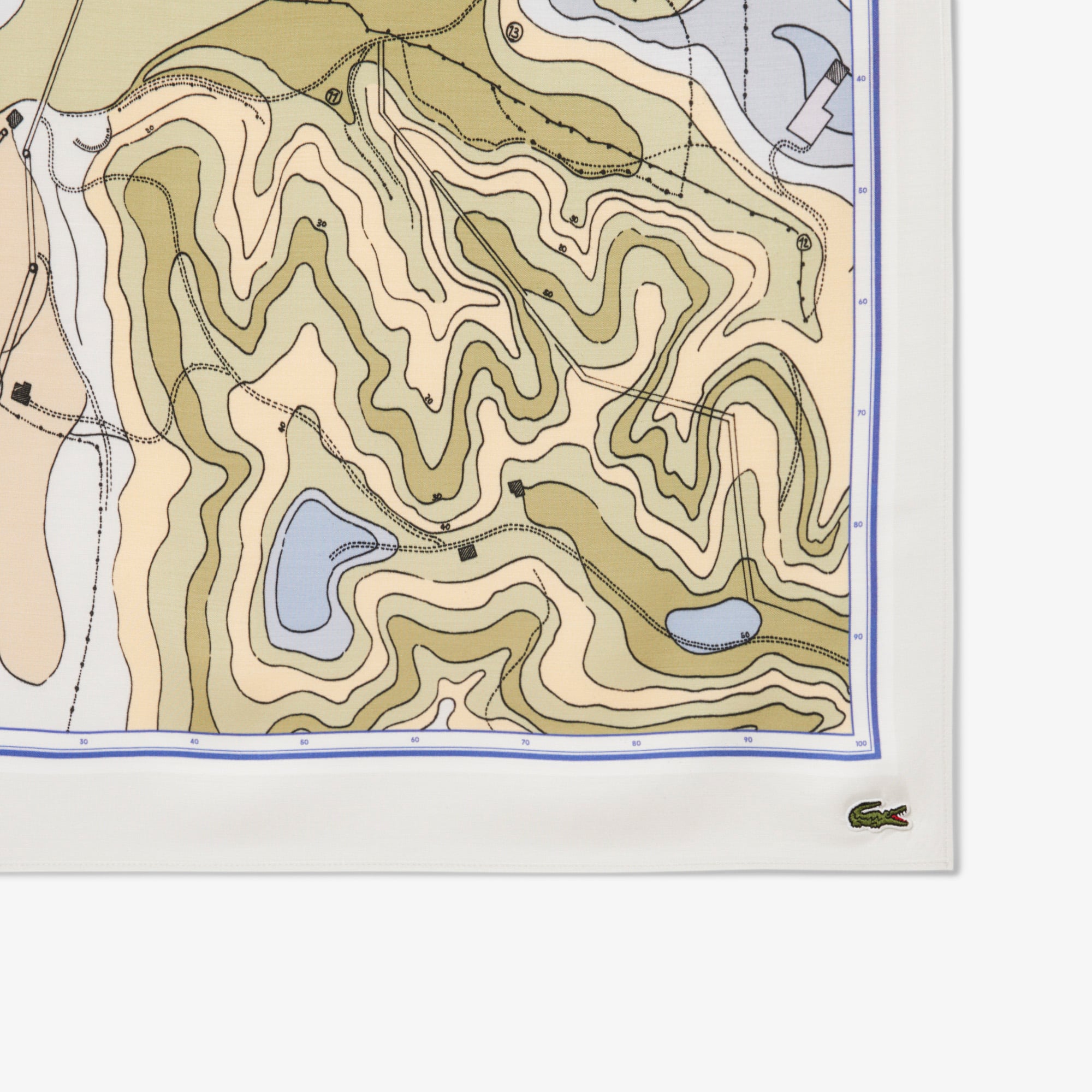 Khăn Lacoste Nữ Chantaco In Họa Tiết