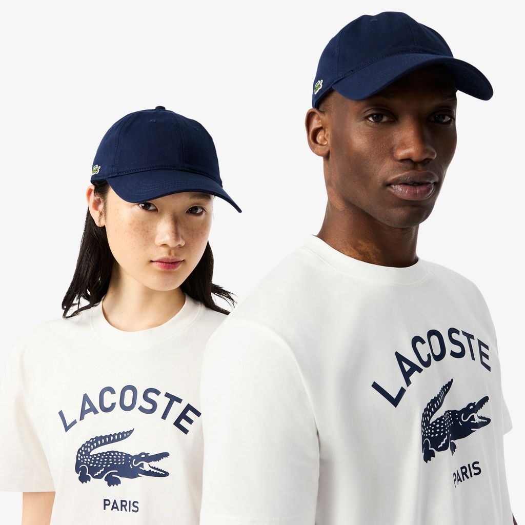 Mũ Lacoste Unisex Chất Liệu Cotton Twill