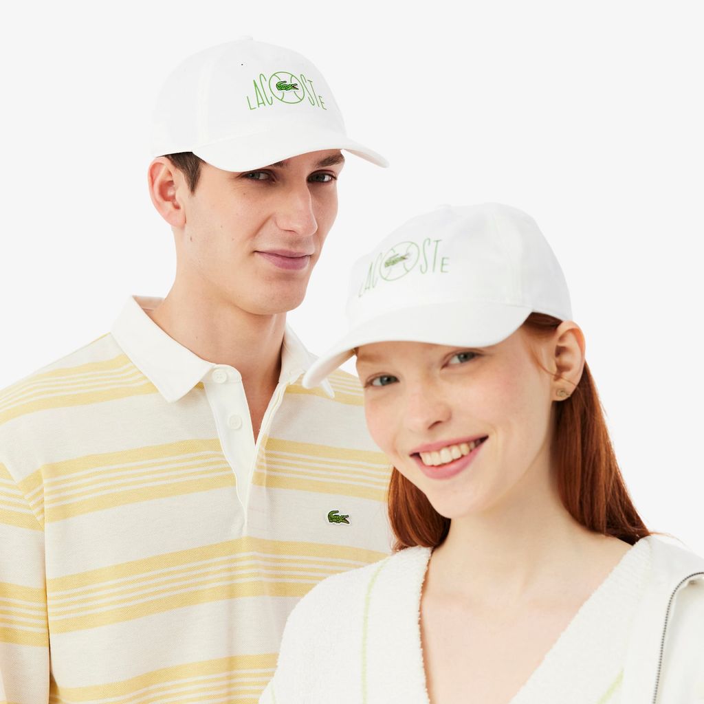 Mũ Lưỡi Trai Lacoste Unisex Chất Liệu Cotton Twill In Hình