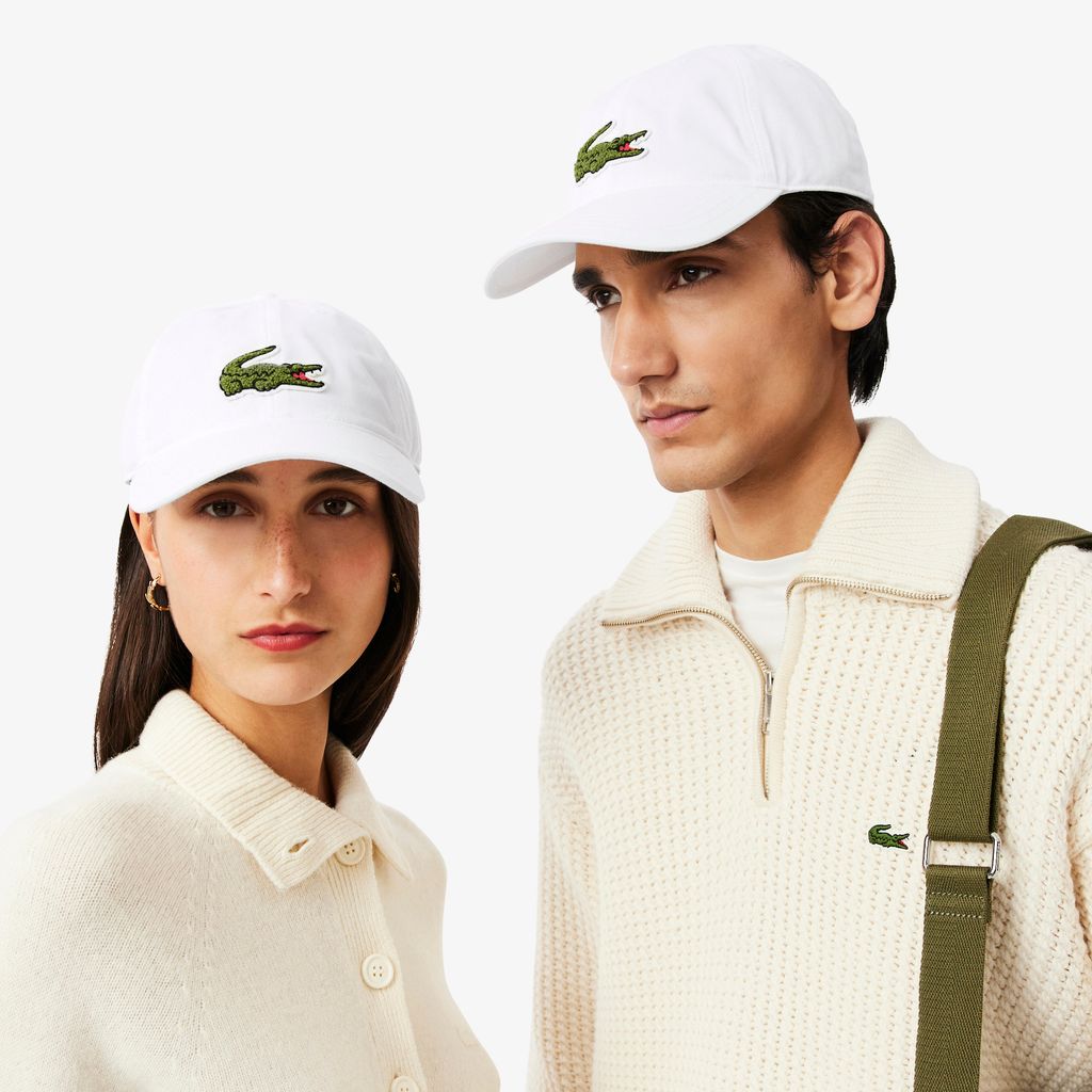 Mũ Lacoste Unisex Chất Liệu Cotton Twill Huy Hiệu Cá Sấu