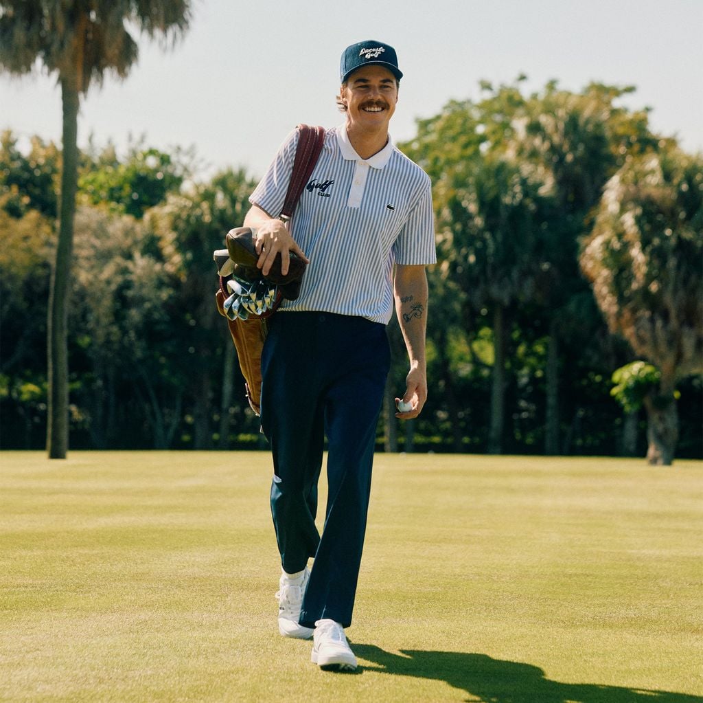 Mũ Golf Lacoste Nam Corduroy Thêu