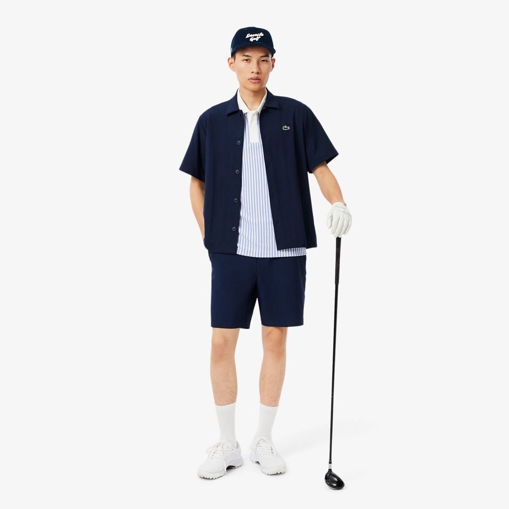 Mũ Golf Lacoste Nam Corduroy Thêu