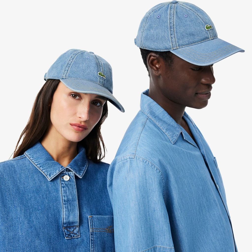 Mũ Denim Lacoste Unisex Chất Liệu Cotton