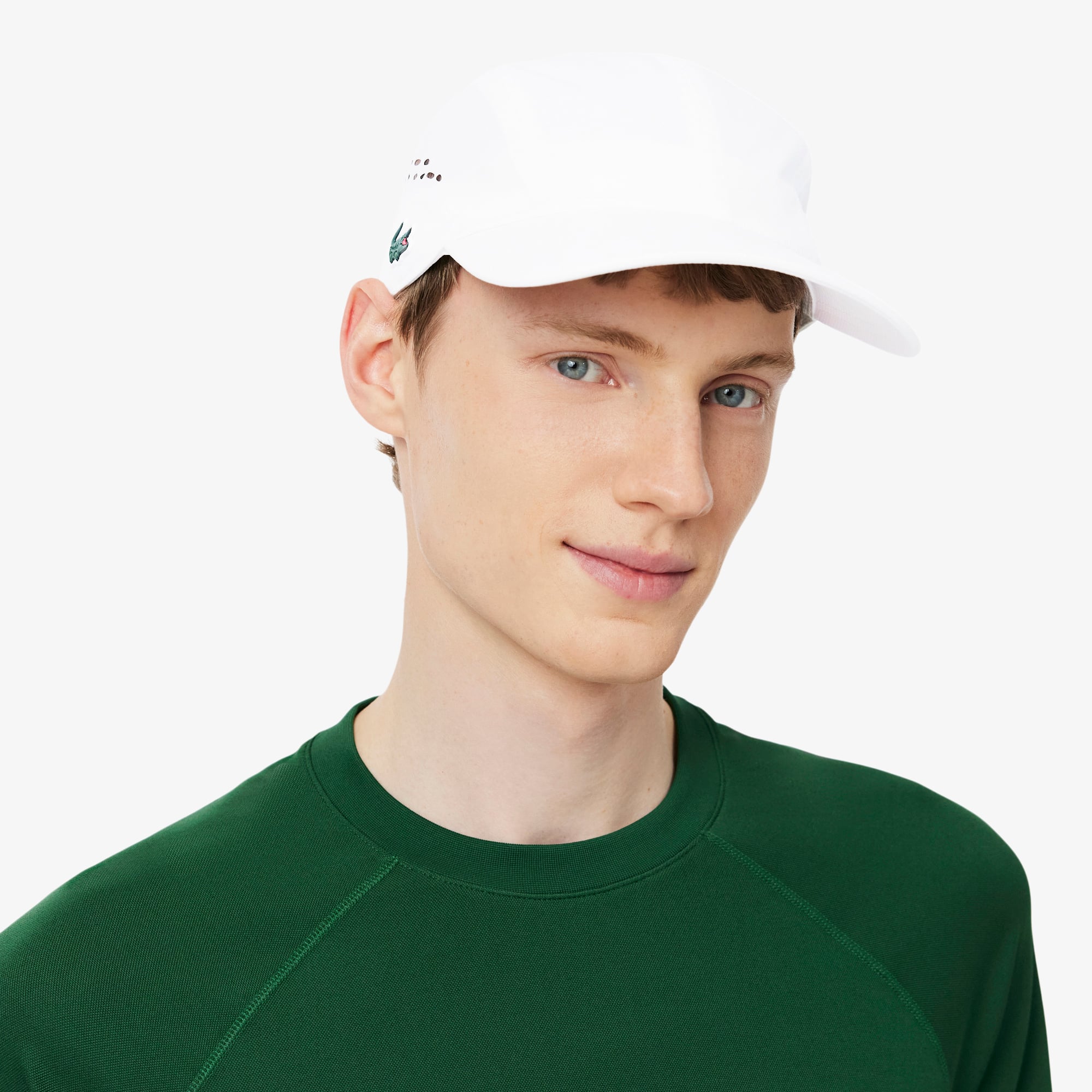 Mũ Lưỡi Trai Tennis Lacoste Nam Chất Liệu Diamond Taffeta
