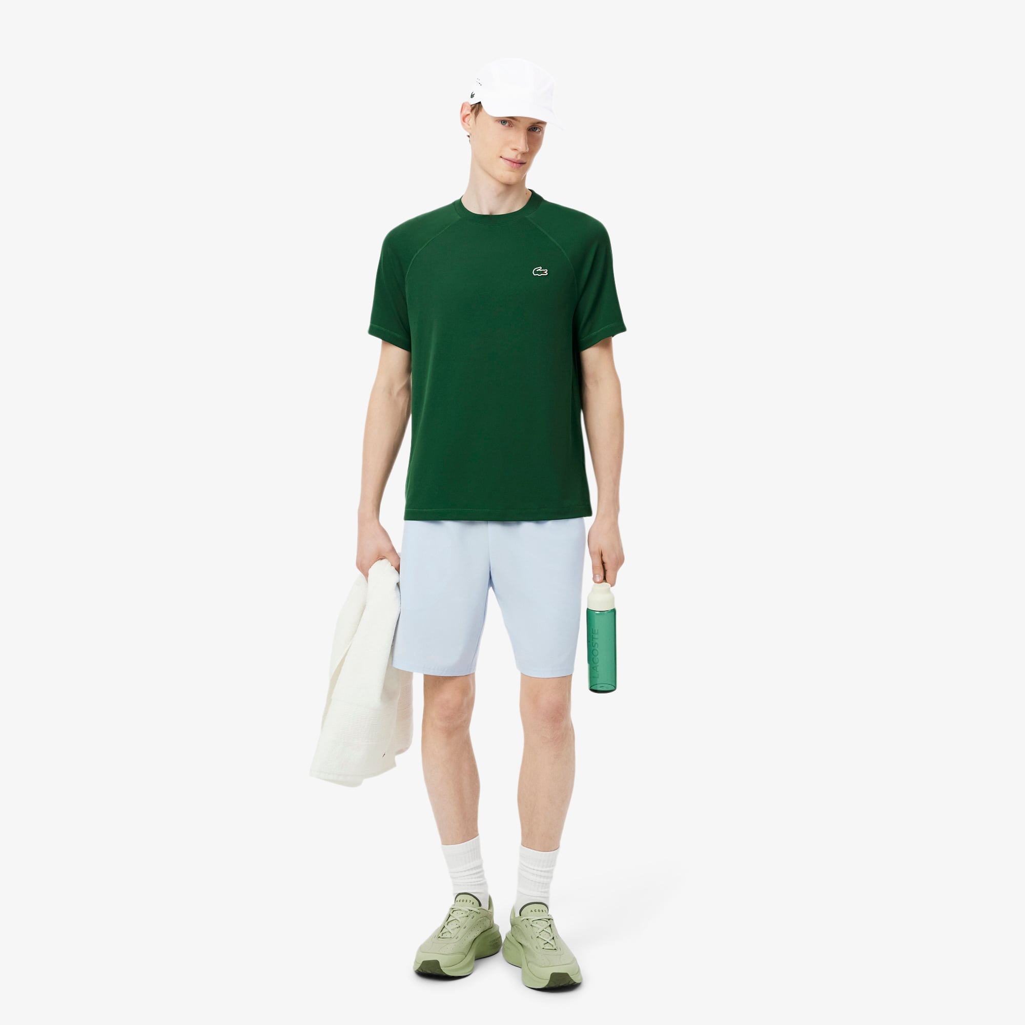 Mũ Lưỡi Trai Tennis Lacoste Nam Chất Liệu Diamond Taffeta